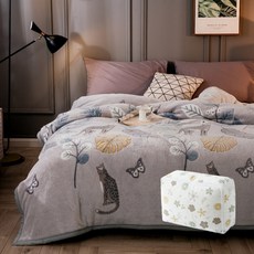 超細纖維魚形毛毯 + 收納箱套組