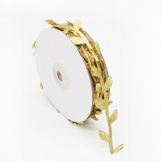 Makemine 鳥葉形狀配件 10m 卷, 金色