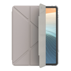 JTLEGEND Ness Pro 相機快取多角度折疊防潑水布紋 平板保護殼 磁扣版 M4適用, 奶茶灰, 1個