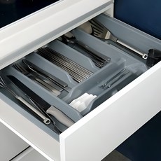新餐具分隔盒, 1組, 灰色