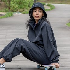 韓國 DURAN 女款輕量Anorak拉鍊防風外套 DTF3S-4138