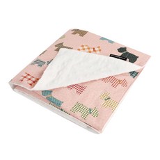 Coney Island 細纖維毯, 小狗款 粉色