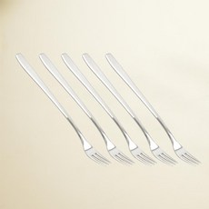 Willive Sella 304不鏽鋼餐具 中款茶叉, 5支, 茶叉 中