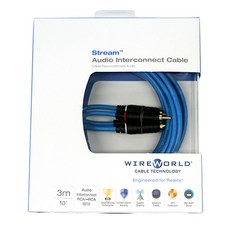 와이어월드 Stream RCA 인터커넥터 케이블, 1개, 3m