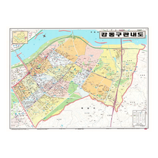 地圖.com 江東區管轄圖 護貝型 小 110 x 78 cm, 1個