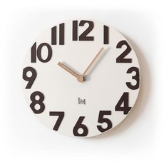 Lumia Loft靜音客廳壁鐘, 白色