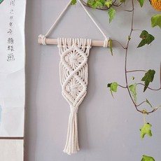 알로데 휴양지 니트 벽걸이 장식, NO.07 사각사각