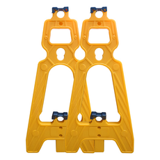 동광안전산업 PE A클램프, 2개, 노란색