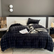 夢之語 牛奶絨床包兩用被套4件組 托斯卡納兔毛泡泡毯