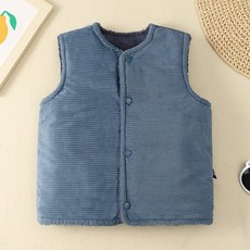 孩童燈芯絨雙面穿背心