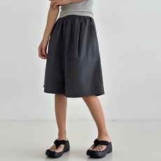 마인플로우 여성용 NF 와이드 데님 반바지