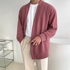 Man Time 男女通用 BON 簡約寬鬆版基本款大尺碼針織開襟衫