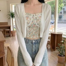 Sonio 女款無鈕扣肩部長袖開襟衫