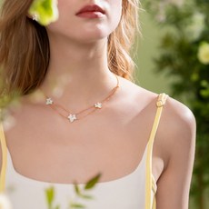 LOLA ROSE 女款 New Ivy 珍珠母貝點綴鍊式項鍊 LR50070