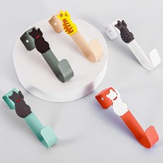 THE ZAKKA 貓咪門縫掛勾 門用掛勾, 1套, 5種顏色