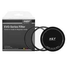 에이치앤와이 HD EVO 화이트미스트 1/2 마그네틱 필터 + 렌즈캡 세트 82mm, 1세트
