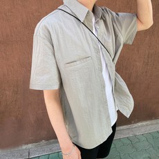 남성용 레이튼 반팔 셔츠 자켓 T2908