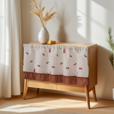 Sodam Mall 彩色廚房窗簾, 草莓