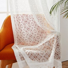 사라하우스 헤브론 크로쉐 레이스 봉집형 커튼