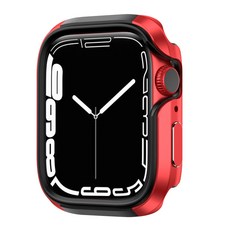 MOLAN CANO 金屬防撞 Apple Watch 保護殼 41mm, 紅色