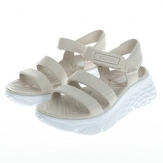 SKECHERS 女款 MAX CUSHIONING FOAMIES D楦涼鞋 111126NAT, 26cm, 米白色