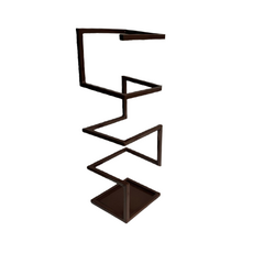 方形鐵製收納雨傘架 棕色 RD_1429, 1個