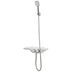 DOOJIN 浴室層架淋浴水龍頭 白色 DBH-1100, 1個