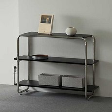 16피스 YLS 미드센츄리 시리즈 선반 방문설치, 블랙