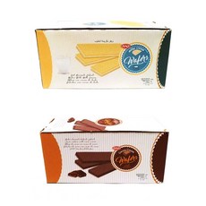 ANI 牛奶奶油威化餅 25g 24入+可可奶油威化餅 25g 24入, 1組