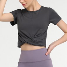 Dasadotcom 女性波浪瑜珈皮拉提斯上衣T恤