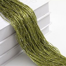 아티홈 반짝 모던 파티 실커튼 벨크로형, 아미그린