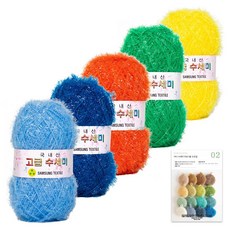 yarna 뜨개질 수세미 80g x 5볼 + B타입 도안 8종 세트, 1개, N8 홀리데이 컬렉션
