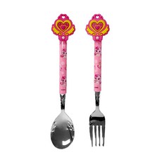 Reven Catchtiniping 嬰兒拼圖裝飾勺 + 叉套組, 勺子+叉子, 混色