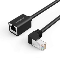 Basic Gear 90度彎角CAT6網路線延長線, B型, 1個