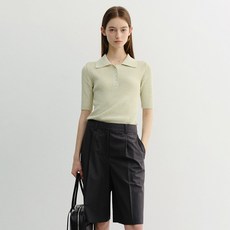 Dunst 女款鈕扣修身Polo針織衫 UDSW6B231T1