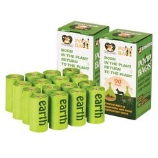 Bunkoma 寵物拾便垃圾袋 120入, 綠色, 2盒