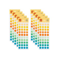 STUDIO EIGHT 金弘文具 彩色調色盤貼紙, 10個, 圓形