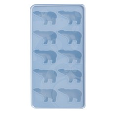 키친팩토리 파스텔 실리콘 곰 얼음틀, 다크블루, 1개