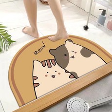 柔軟防滑卡通地墊 A3, 混色