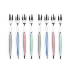 彩色叉子 4款 2入, 1套, 茶叉 8p