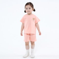 KIDSCOMO 童款柴犬刺繡短袖套裝