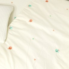 코코마벨 유아용 프리미엄 순면 100수 캐릭터 자수 보들보들 차렵이불, 구르미르 아이보리