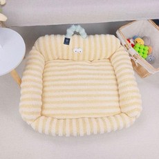 DING DONG PET 寵物大眼睛提把坐墊, 1個, 黃色