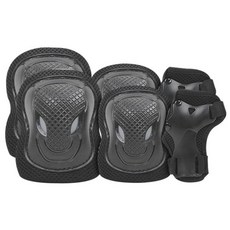 AIRWALK 成人直排輪護具組, 黑色, 1組