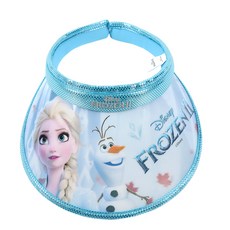 冰雪奇緣2艾莎印花孩童空頂遮陽帽