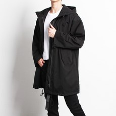 THE MIND 男款長版連帽外套
