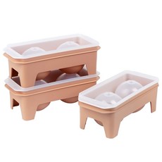 incoc 大冰塊製冰盒 3入, 蜜桃色, 3個