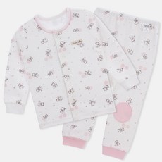 Organic Boom 孩童乳牛印花長袖長褲睡衣套裝