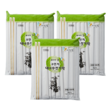 竹筷子比活得好長24cm, 3袋, 100入