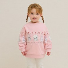 milkmile 軟綿綿雪花好朋友刷毛大學T